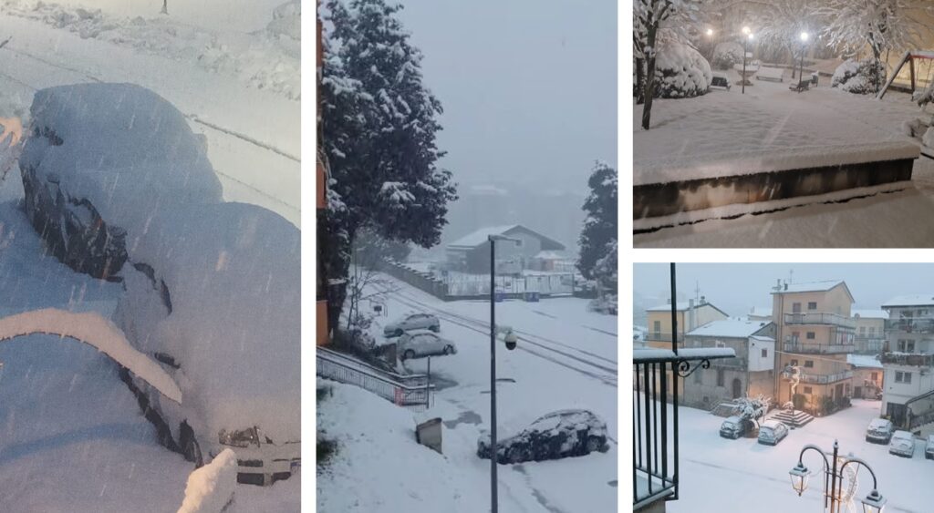 neve oggi sud italia campania calabria basilicata