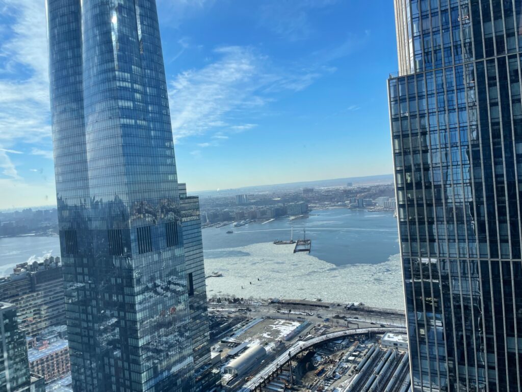 new york fiume hudson congelato
