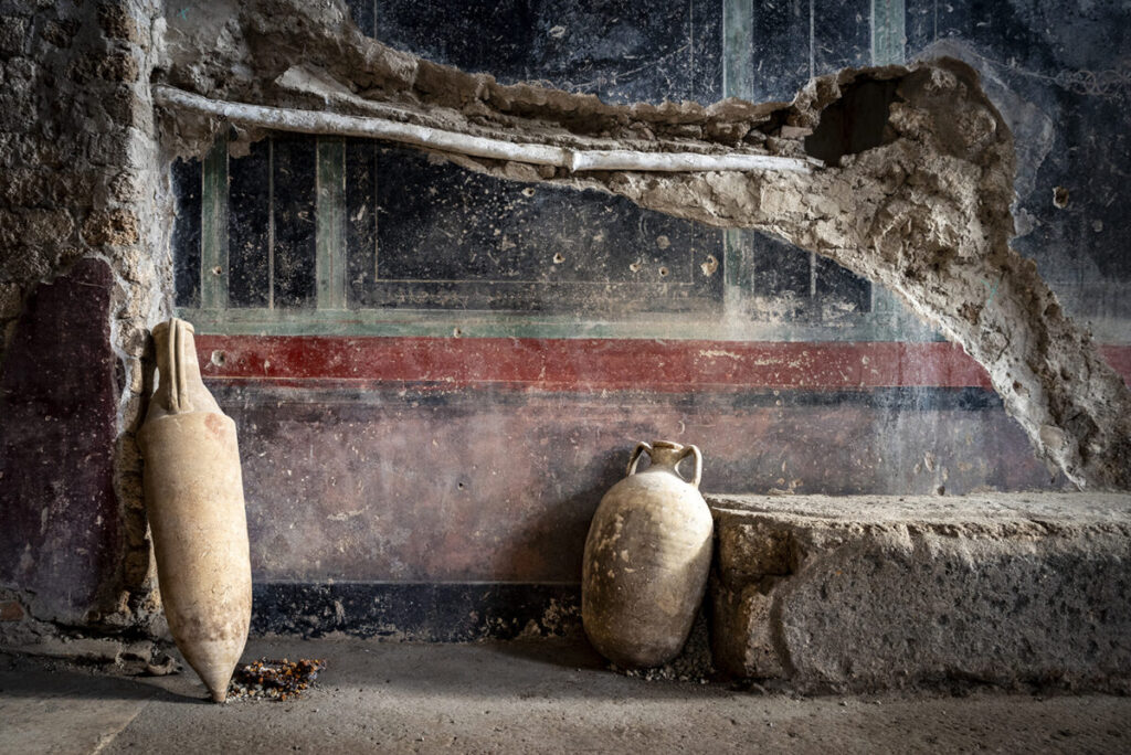 scoperta pompei terme private sala banchetto