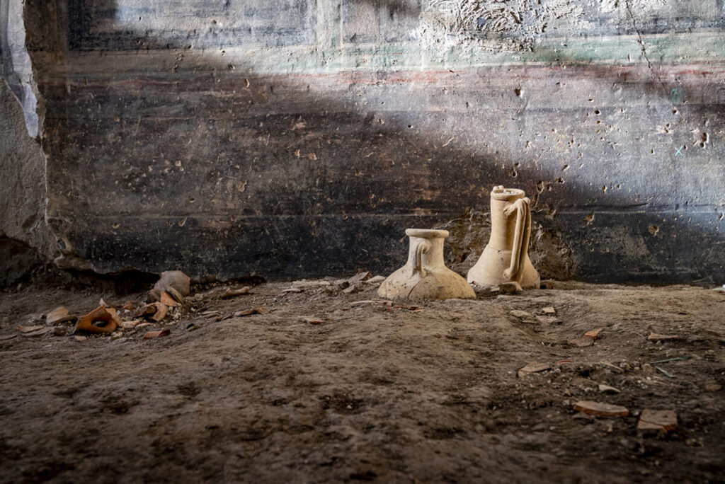 scoperta pompei terme private sala banchetto