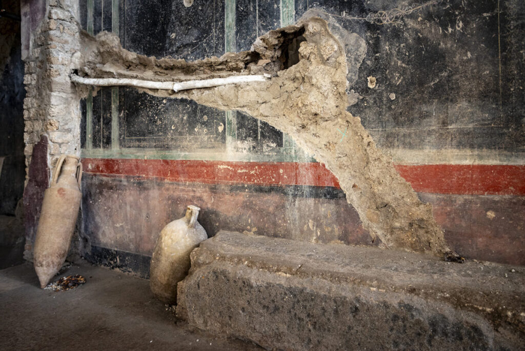 scoperta pompei terme private sala banchetto