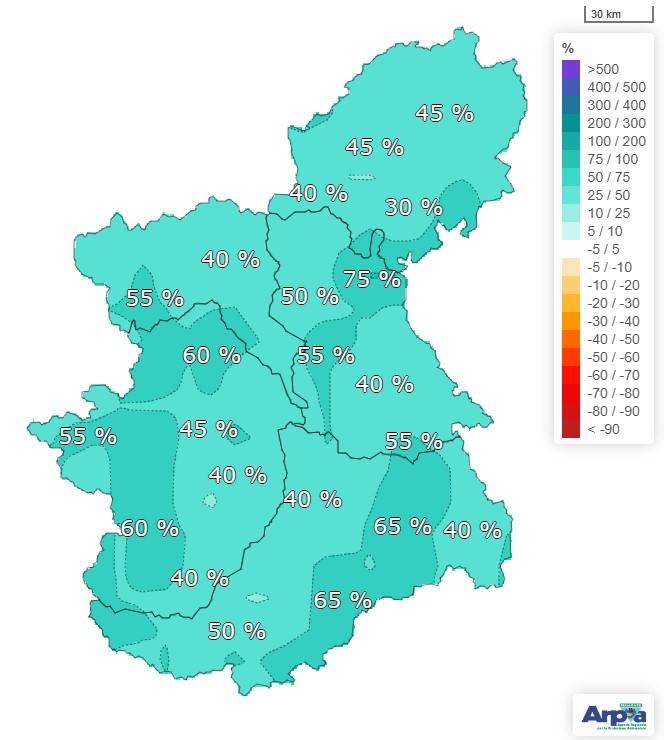situazione idrica piemonte