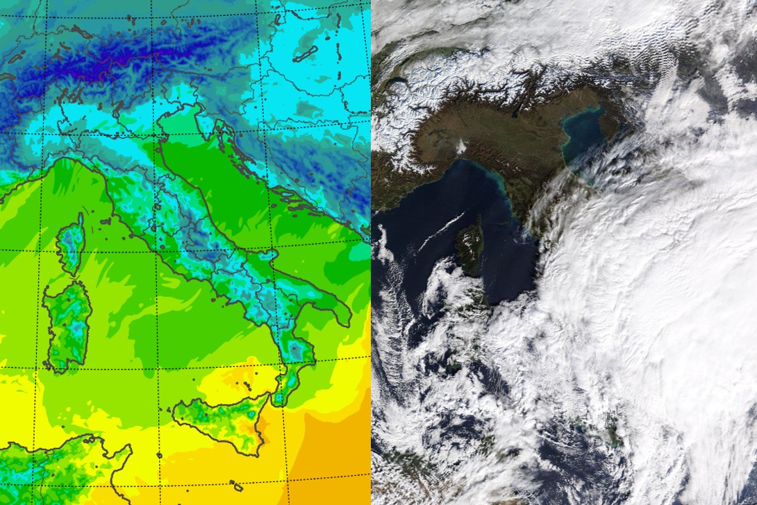 Meteo, le temperature massime di oggi: +5°C a Isernia