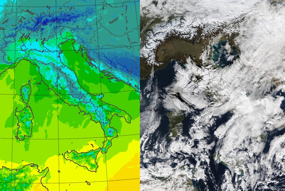 Meteo, le temperature massime di oggi: +2°C all’Aquila