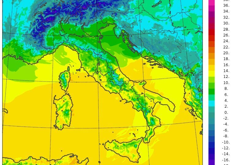 tempertaure massime 3 gennaio