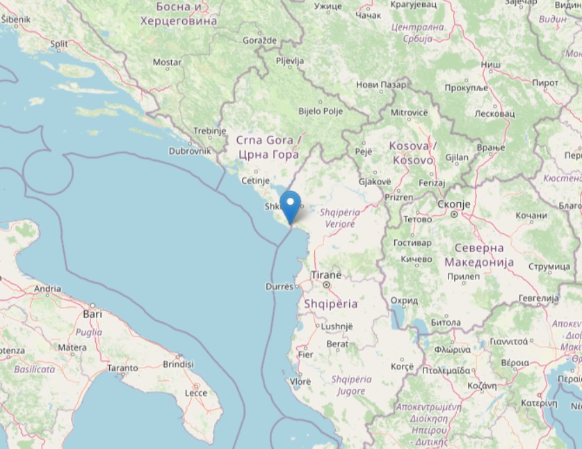 Terremoto Albania: scossa sulla costa settentrionale | DATI e MAPPE