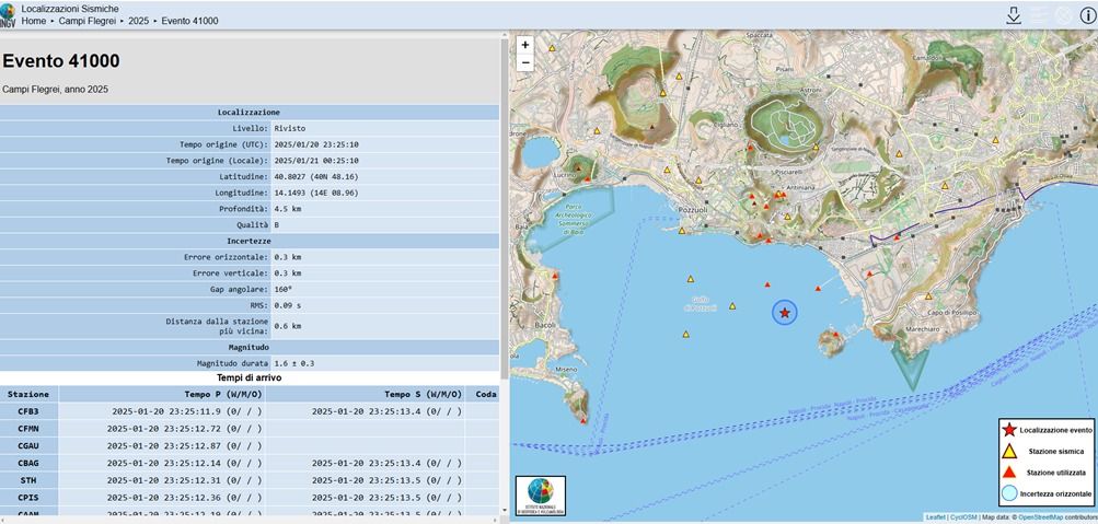 terremoto campi flegrei pozzuoli