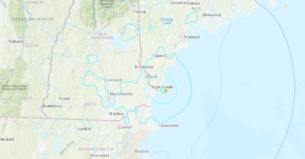 terremoto maine USA