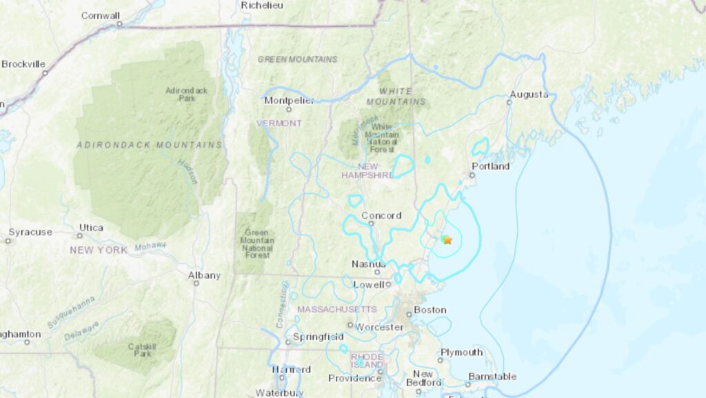 terremoto maine USA