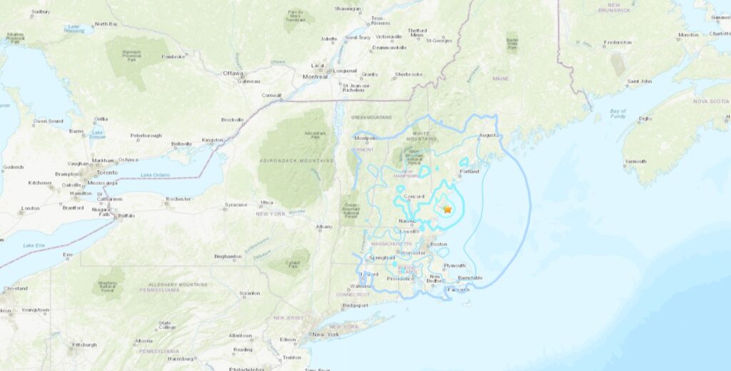 terremoto maine USA