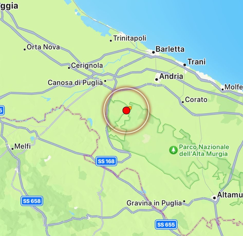 terremoto minervino murge puglia