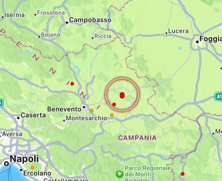 terremoto montecalvo irpino campania