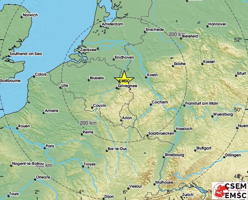 terremoto oggi germania paesi bassi