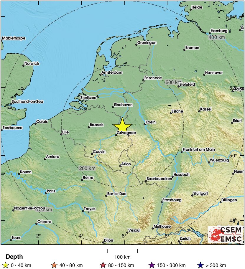 terremoto oggi germania paesi bassi