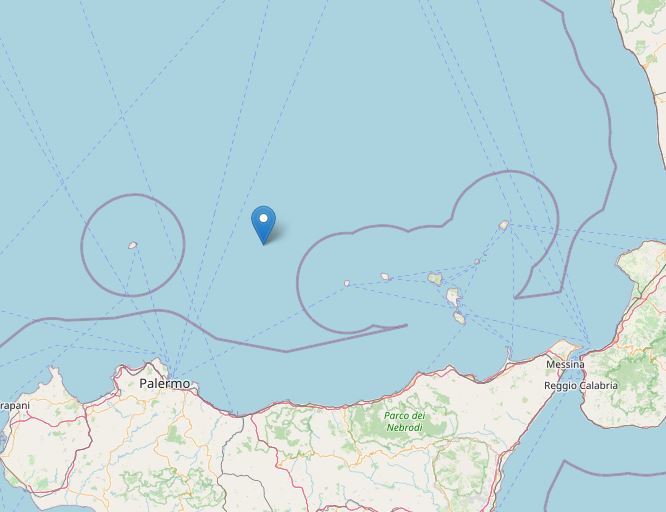 Terremoto nel Tirreno, tra Ustica e Alicudi | DATI e MAPPE