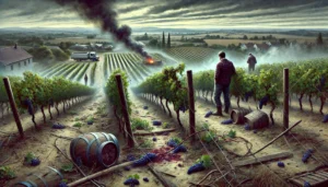 Atto vandalico vigneto