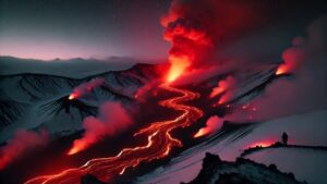 Etna, lava e neve
