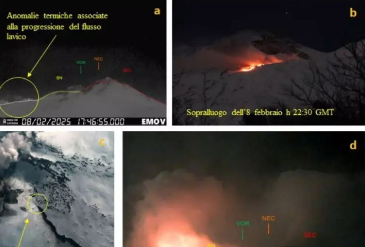 Etna, scenari in evoluzione: attività effusiva alla Bocca Nuova e stromboliana al cratere di Sud-Est