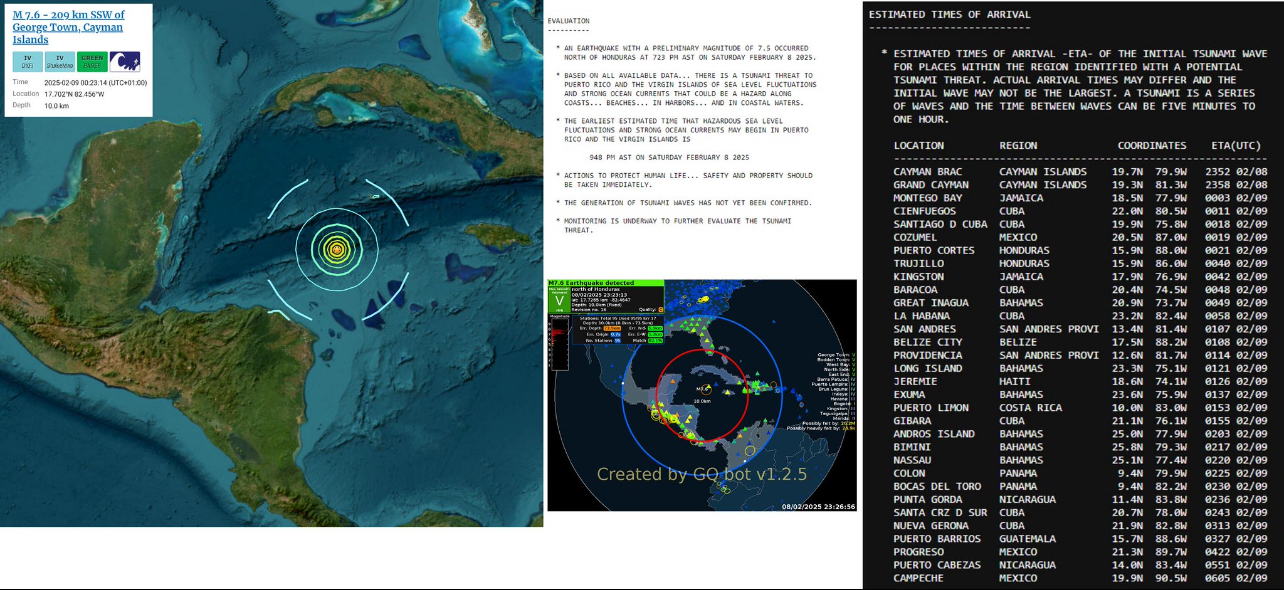 Allarme tsunami terremoto Caraibi
