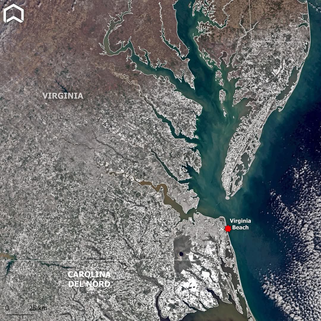 Neve east coast dal satellite
