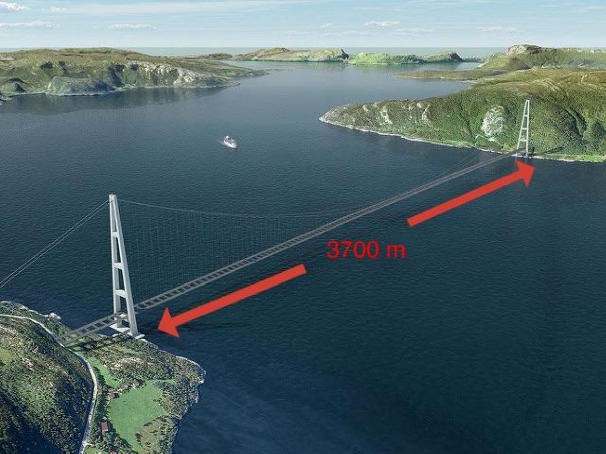 In Norvegia un ponte sospeso a campata unica di 3700 metri: l’opera ingegneristica straordinaria e un impatto epocale