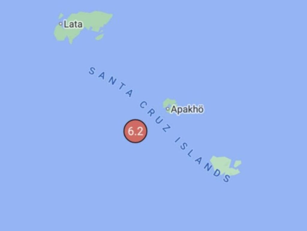 Terremoto Isole Santa Cruz