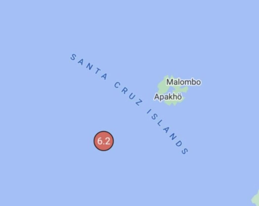 Terremoto Isole Santa Cruz