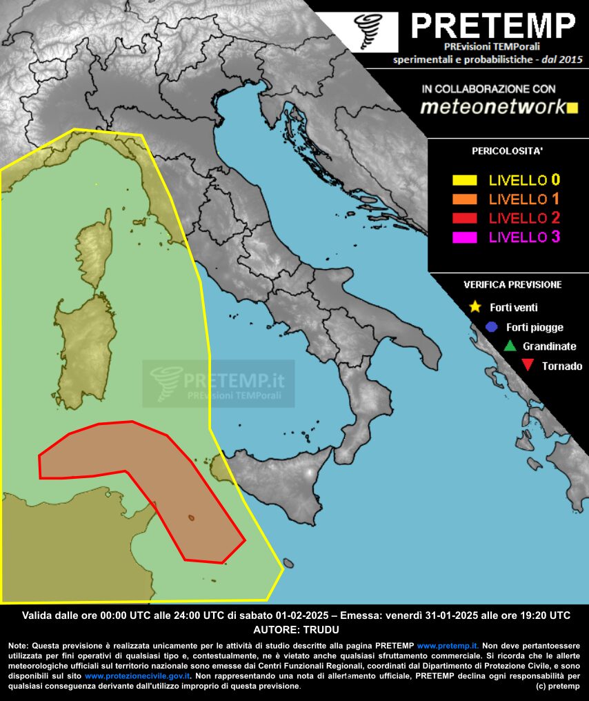 allerta meteo 1 febbraio