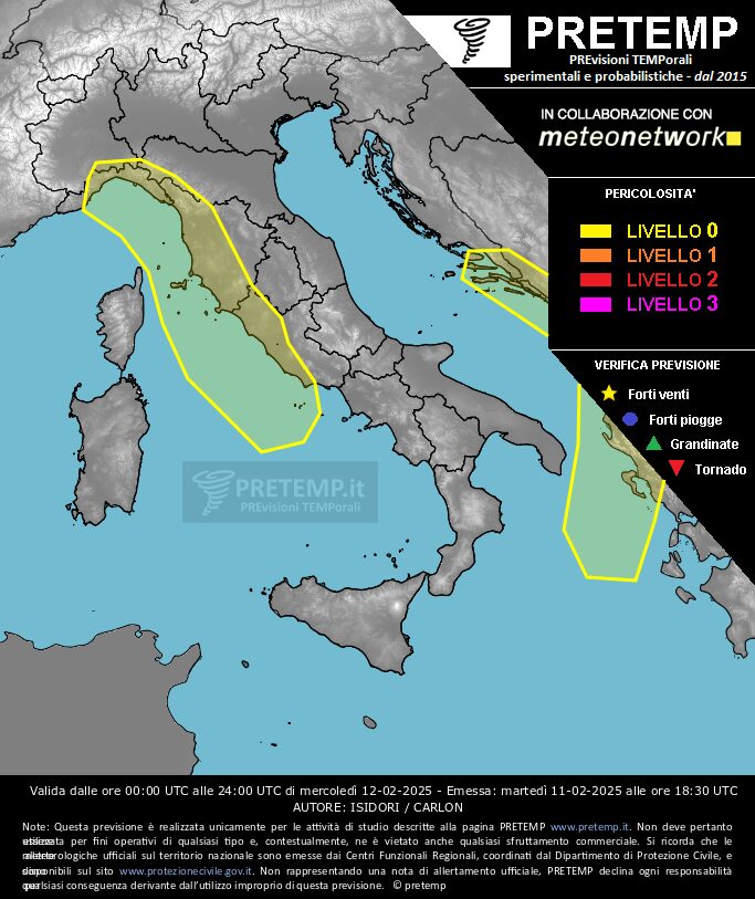 allerta meteo 12 febbraio