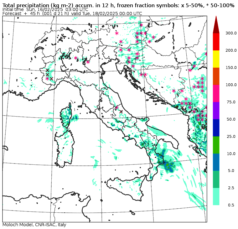allerta meteo lunedì 17 febbraio