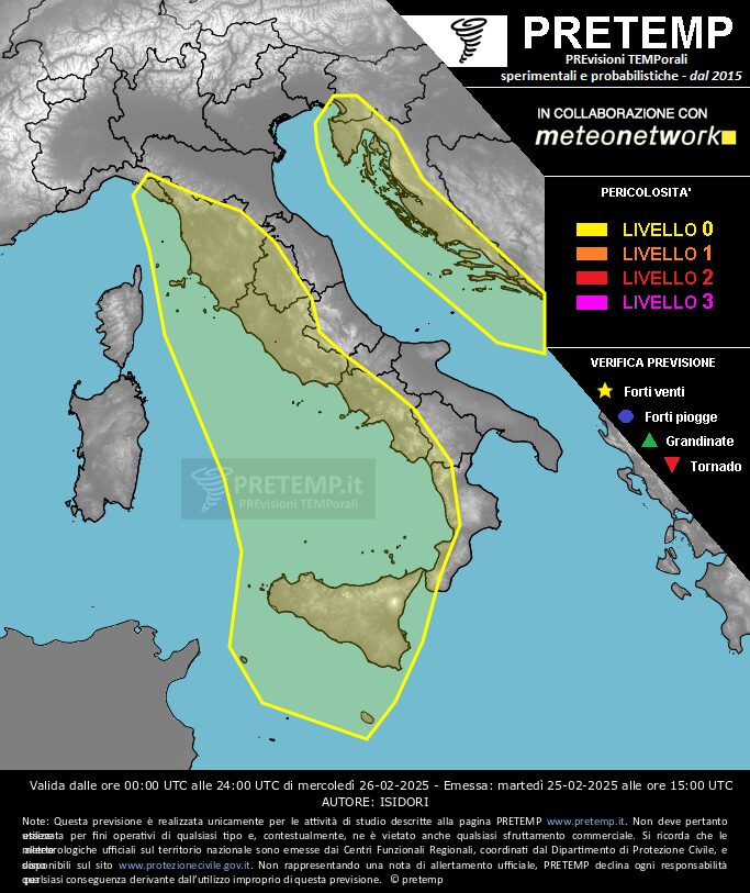allerta meteo maltempo oggi 26 febbraio