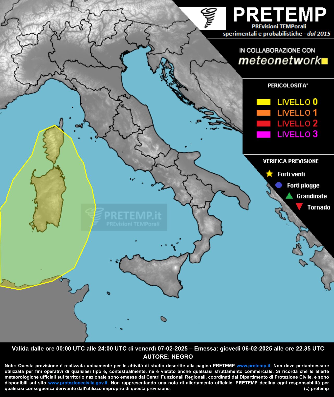 allerta meteo oggi 7 febbraio