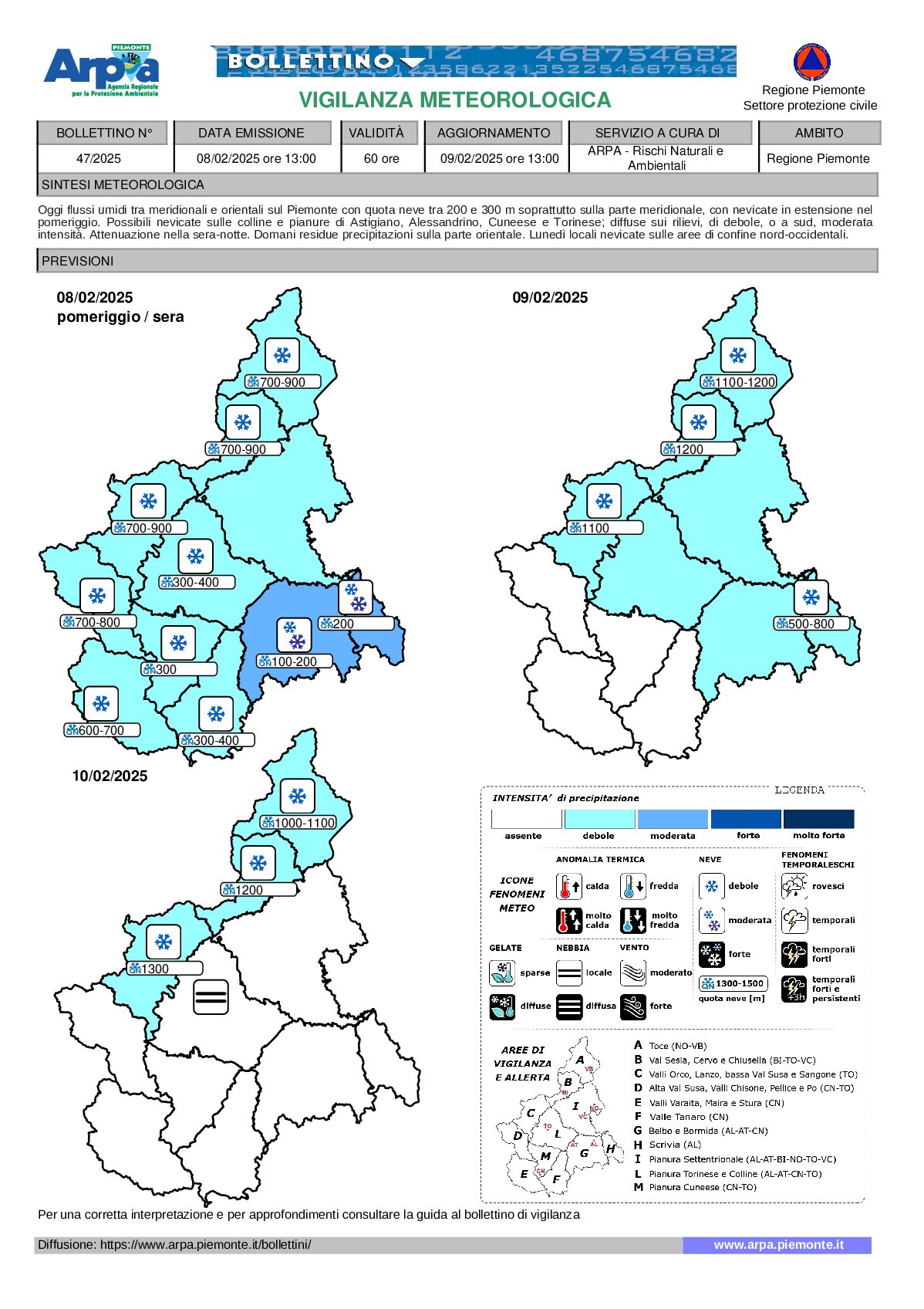 allerta meteo piemonte