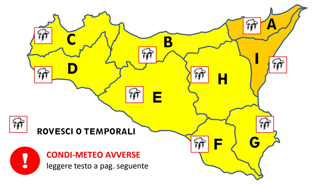 allerta meteo sicilia 2 febbraio