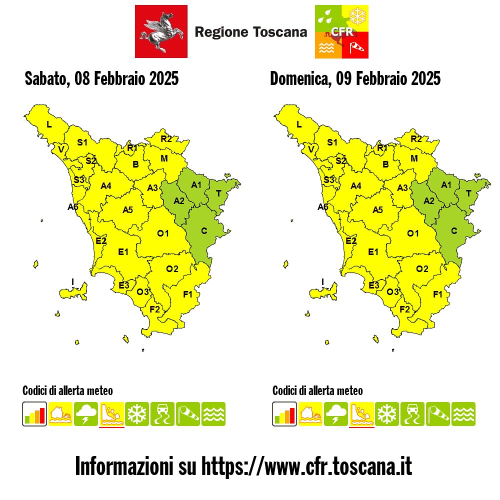 allerta meteo toscana