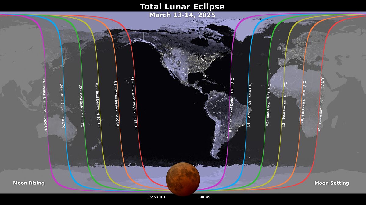 eclissi lunate totale marzo 2025