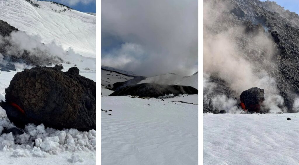 eruzione etna 12 febbraio 2025
