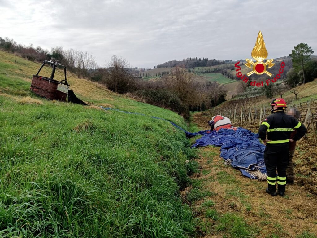 incidente mongolfiera san casciano