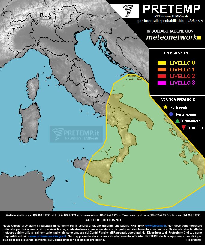 maltempo allerta meteo oggi 16 febbraio