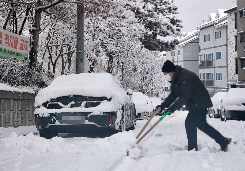 maltempo neve corea sud