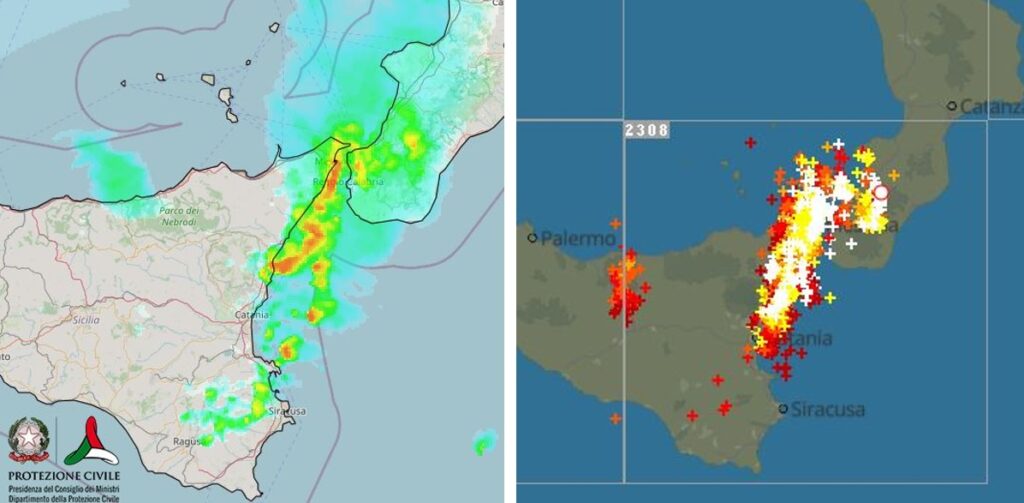 maltempo oggi calabria sicilia