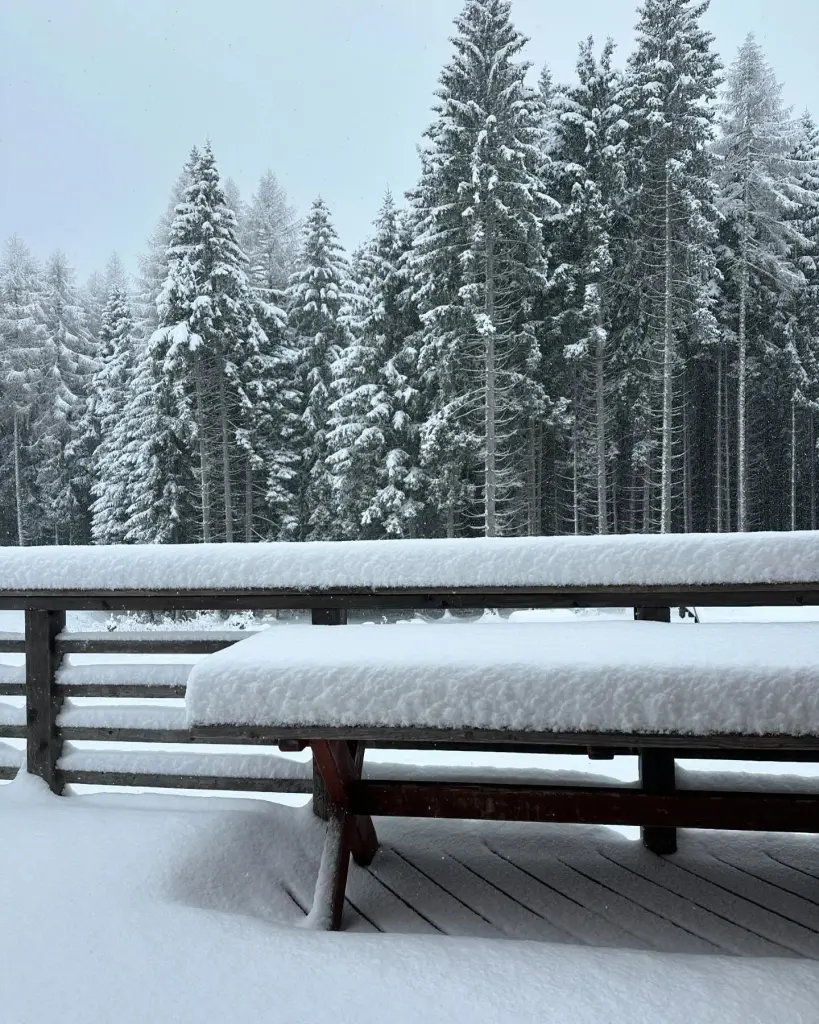 neve auronzo di cadore veneto
