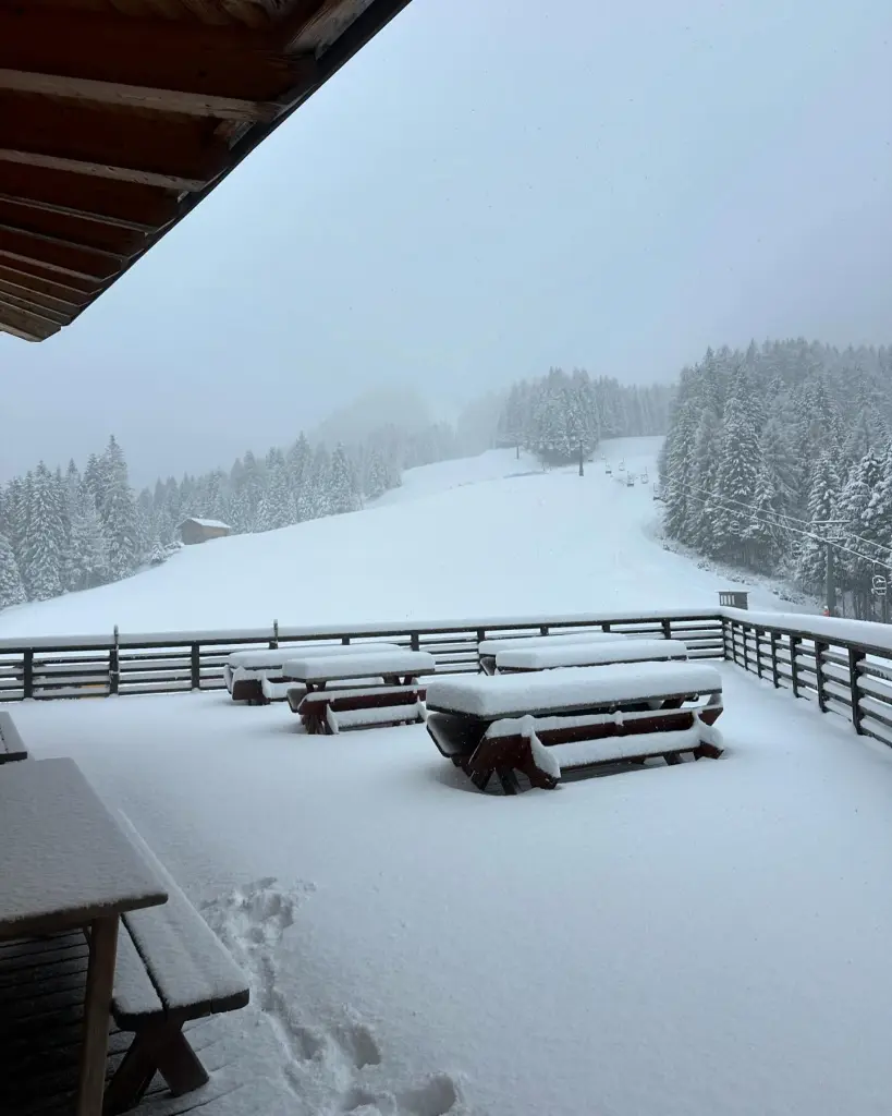 neve auronzo di cadore veneto