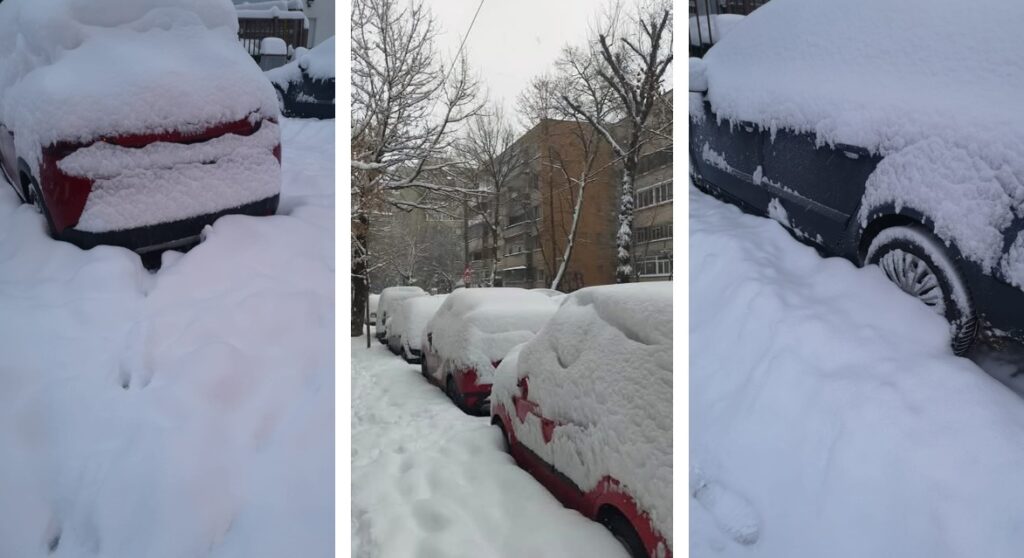 neve bucarest romania gelo freddo