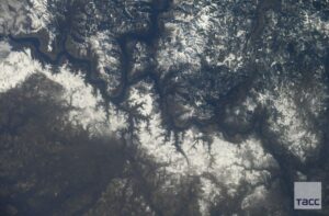 paesaggi invernali spazio stazione spaziale vagner