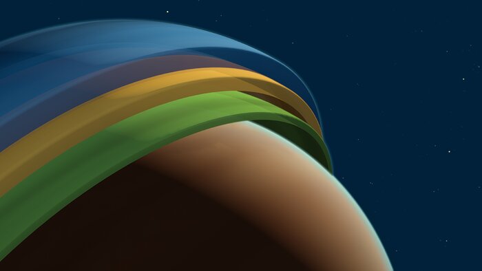 atmosfera pianeta 3d