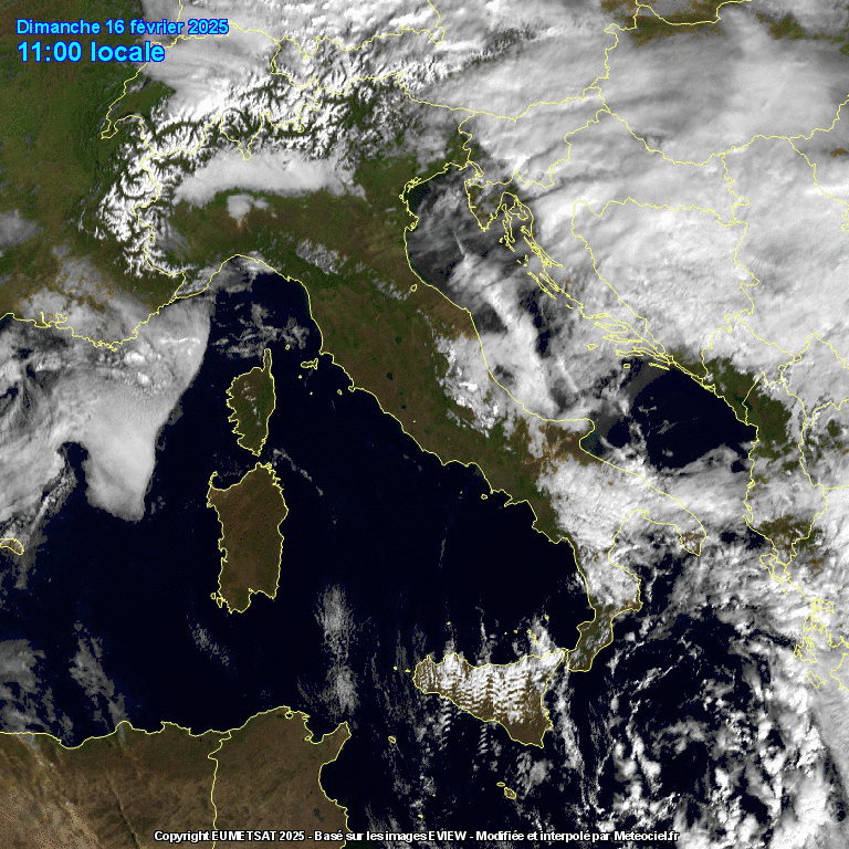 satellite meteo italia 16 feb