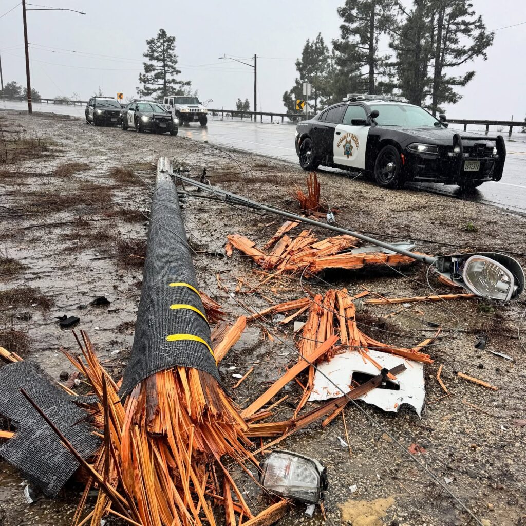 tempesta maltempo california