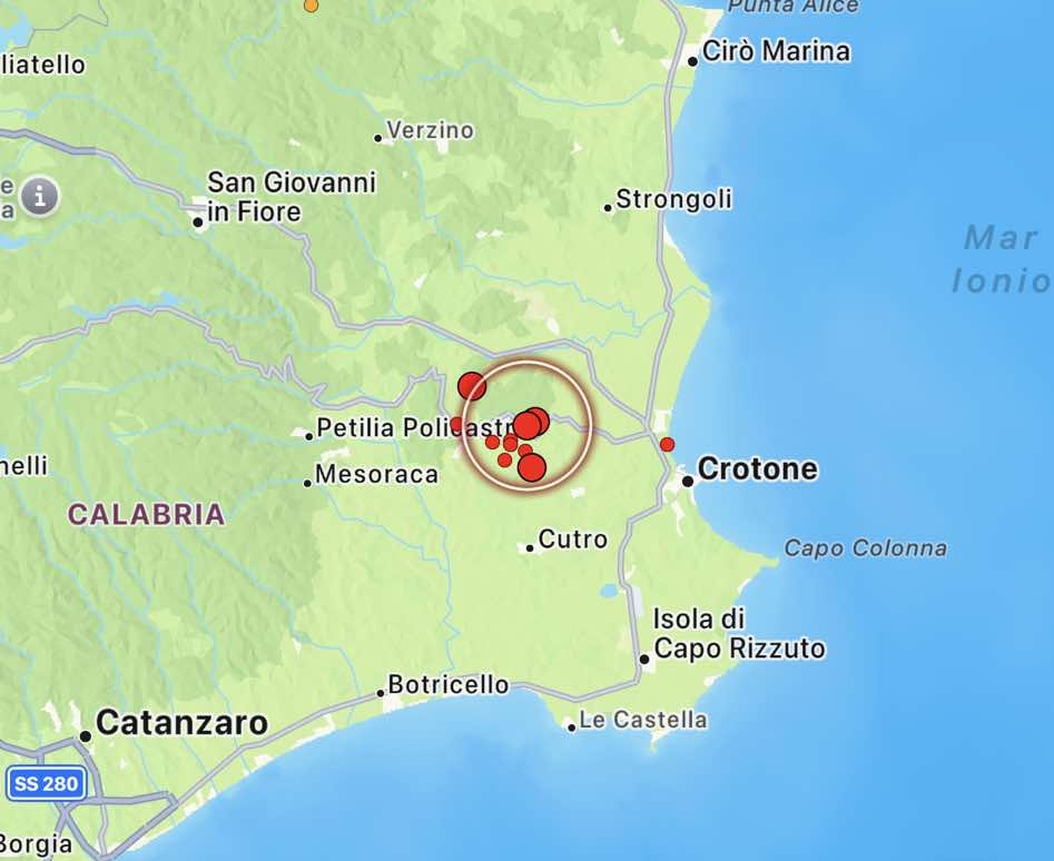 terremoto crotone