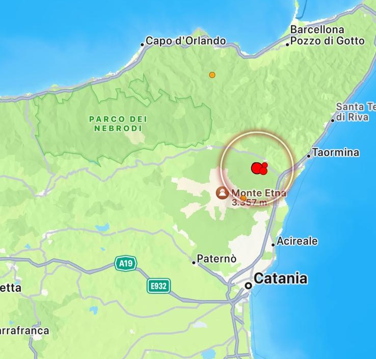 terremoto etna